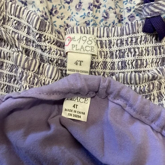 2007 Children’s Place Purple Floral Sundress w/Diaper Cover, Size 4T - Picture 6 of 8